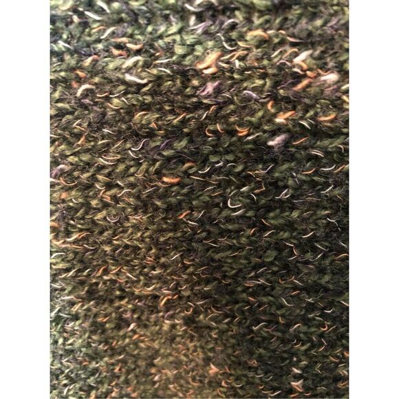 Charter Club green mixed knit open front wool blend cardigan XL - Picture 10 of 11